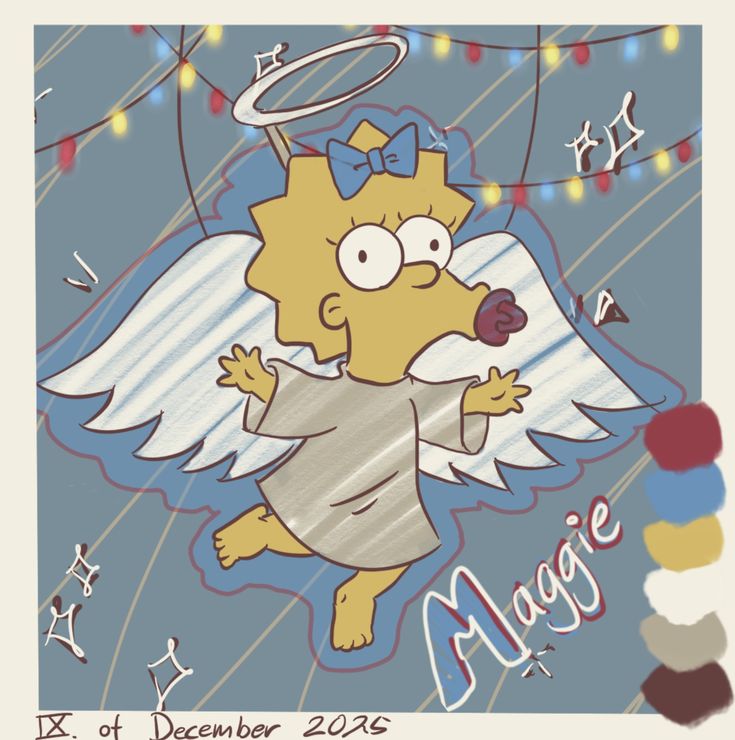 天使装扮的 Maggie